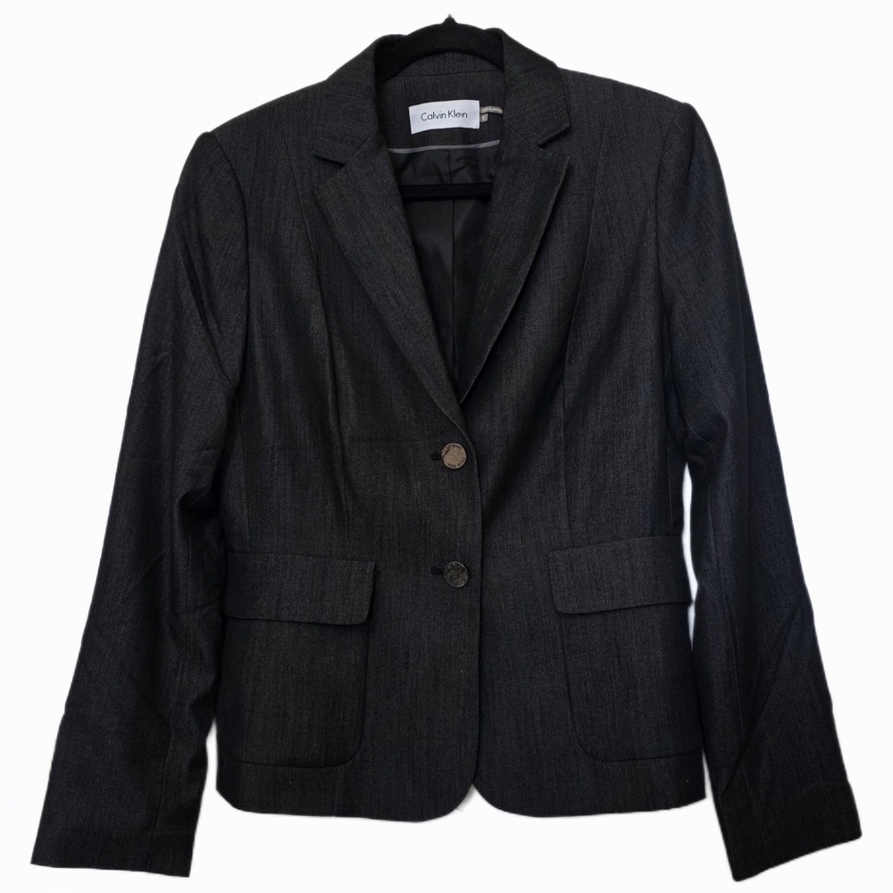 Calvin Klein Dark Gray Women's Blazer